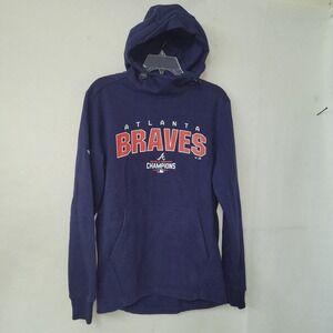 Atlanta Braves Hoodie Pullover Navy Blue Men S Champions 2021 Levelwear Baseball